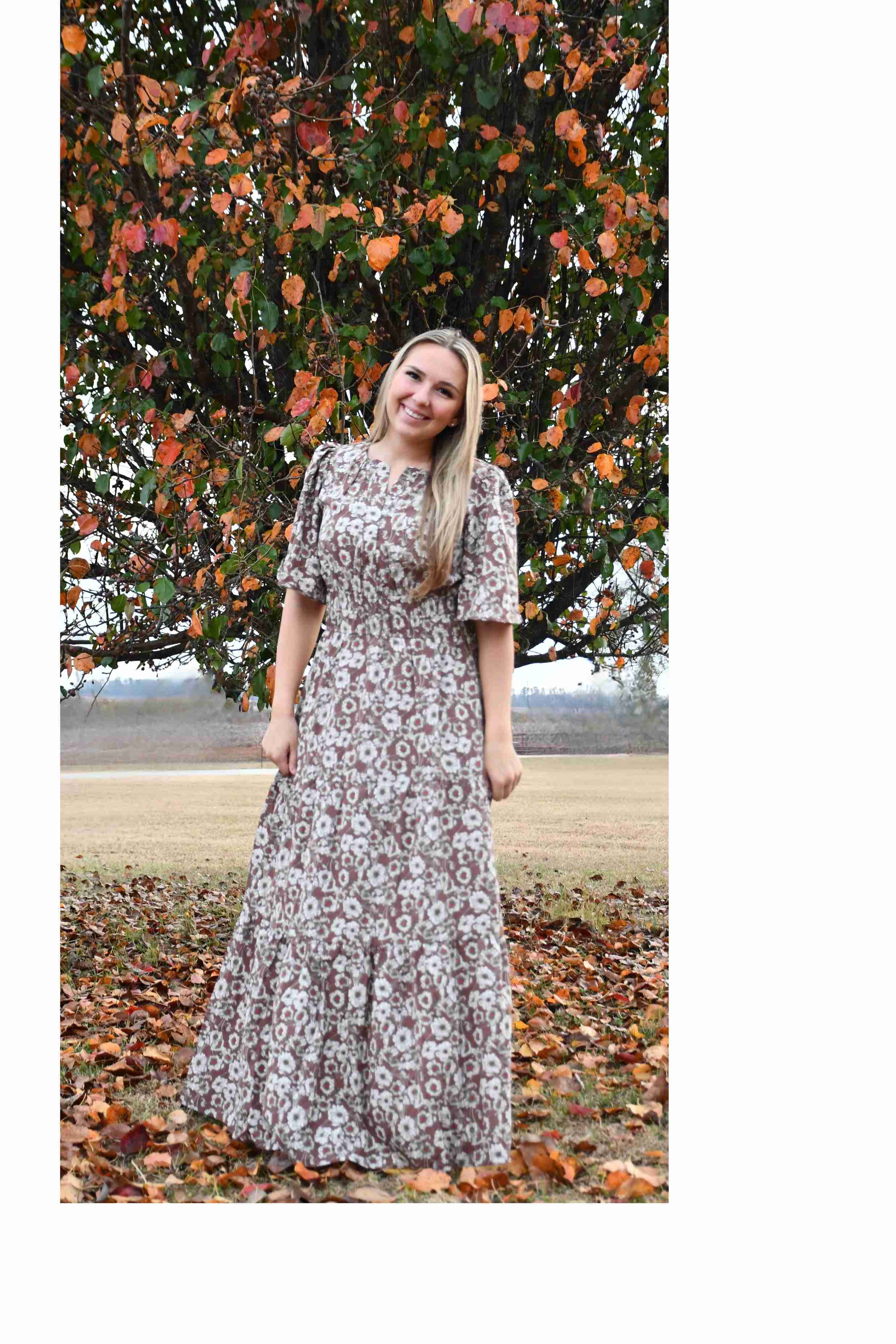 Autumn Petals Maxi